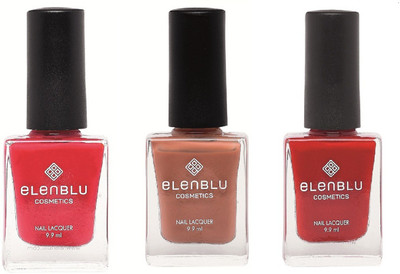 

Elenblu Tarnished Copper & Rose Garden - (9.9ml Each) Matte Nail Polish(Pack of 3)