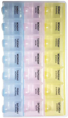 

Aatrangi 21 Days 3 Weeks pill Storage Box Pill Box(Multicolor)