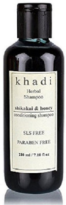 

Khadi Herbal Shikakai Shampoo, SLS parabeen free, 210ml(210 ml)