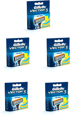 

Gillette Vector 3 Cartridge (2 Blades) (Pack of 5)(Pack of 2)