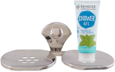 

McLION Soap Dish-Suction, Soap Holder, Soap Dish, Soap Stand, Soap Case(Glossy Finish, Grade 202 Stainless Steel)