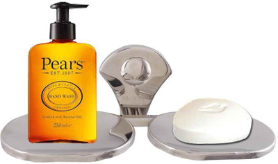 

McLION Wall Mounted Double Soap Dish, Double Soap Holder, Double Soap Case, Double Soap Stand(Glossy Finish, Grade 304 Stainless Steel)
