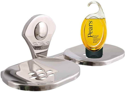 

McLION Anti Rust, Soap Dish, Round Soap Dish, Bathroom Soap Holder, Soap Dish-Suction, Soap Box, Soap Tray(Glossy Finish, Grade 304 Stainless Steel)
