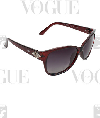 

Amour Oval, Cat-eye, Over-sized Sunglasses(Black