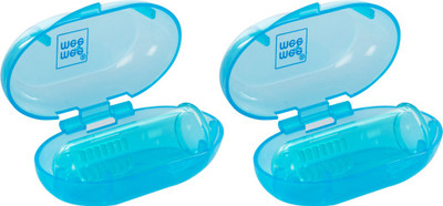 

MeeMee Unique Finger Brush, Blue (Pack of 2) Soft Toothbrush(Pack of 2)