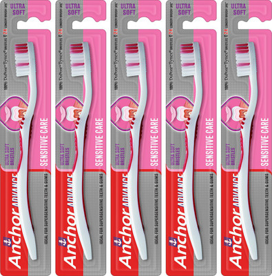 

Anchor Advance Sensitive Care Ultra Soft Toothbrush(Pack of 5)