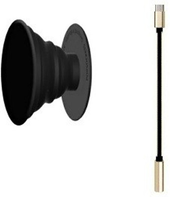 

BB4 SOCKET UP MOBILE HOLDER STAND WITH TYPE C TO HEADPHONE/EARPHONE JACK CABLE USB Adapter(Multicolor)