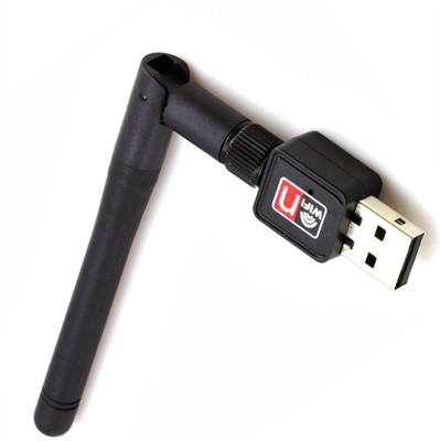 BUY SURETY New Arrival Portable 600 Mbps Mini/Nano with Antenna USB 2.0 Wireless Adapter wi fi Network Adapter/dongle Receiver for PC Desktop Laptop USB Adapter(Black)
