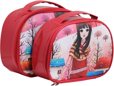 Ranger New 2Set Red Vanity kit, Makeup kit, Jewellery kit Makeup kit, Vanity kit Vanity Box(Red)