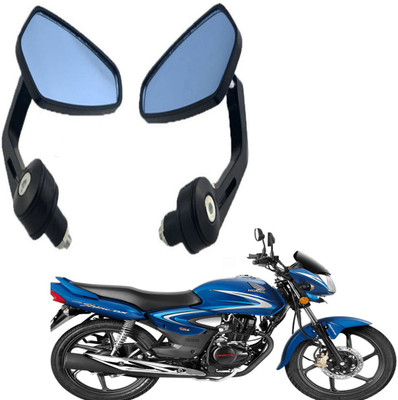 BRPEARl Manual Driver Side, Dual Mirror, Rear View Mirror For Honda CB Shine(Right, Left)