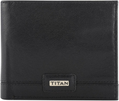 

Titan Men Black Genuine Leather Wallet(3 Card Slots)