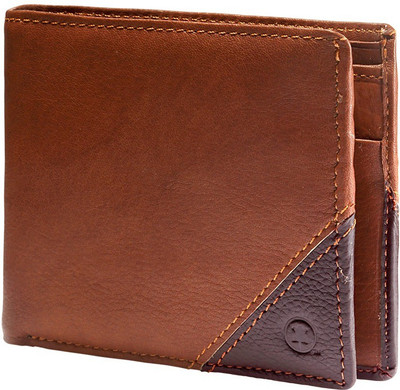 

Hidepark Men Tan Genuine Leather Wallet(3 Card Slots)