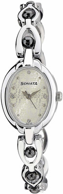 Sonata 8048SM04C Analog Watch For Women Sonata Wrist Watches