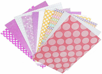 Yutiriti Pack Of 10 Printed Glitter Sheet Of Vibrant Color Holographic Papers With Multiple Designs 29.7 cm Acrylic Sheet(1.5 mm)