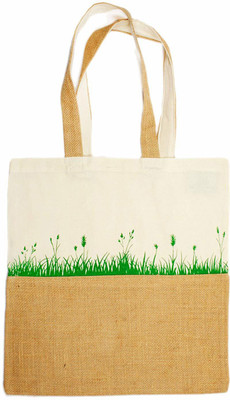 

EARTHWORKS Unisex 100% Eco Friendly Printed Jute & Canvas Tote-Multicolor (Nursery/Play School) Multipurpose Bag(Multicolor, 8 L)
