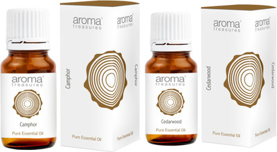 

Aroma Treasures Pure Essential Oil - Camphor (10ml) and Cedarwood (10ml)(10 ml)