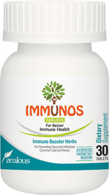 

zealous health IMMUNOS, Immune booster herbal medicine, 30 tablets(15 g)
