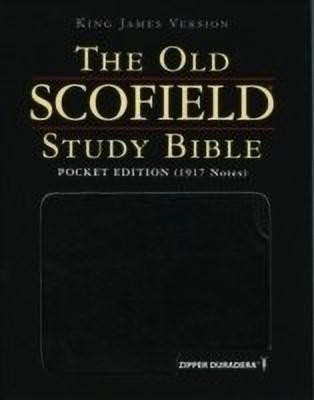 The Old Scofield (R) Study Bible, KJV, Pocket Edition, Zipper Duradera Black(English, Leather / fine binding, unknown)