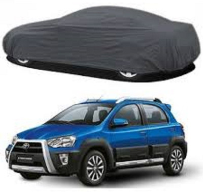 Gargi Traders Car Cover For Toyota Etios Cross (With Mirror Pockets)(Grey)