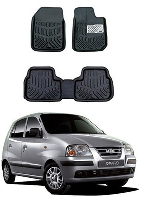 MAGNET Plastic 3D Mat For  Hyundai Santro Xing(Black)