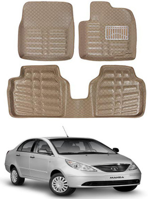 MAGNET Plastic 3D Mat For  Tata Manza(Beige)