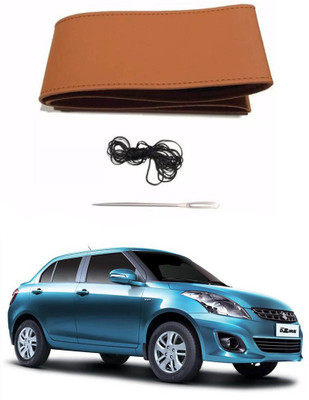 AYW Hand Stiched Steering Cover For Maruti Swift Dzire(Tan, Leather)