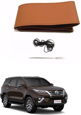AYW Hand Stiched Steering Cover For Maruti New Dzire(Tan, Leather)