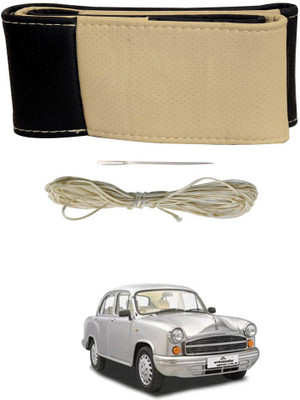 AYW Hand Stiched Steering Cover For HM Ambassador 2.0D(Black, Beige, Leather)