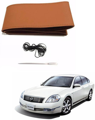 AYW Hand Stiched Steering Cover For Nissan Teana(Tan, Leather)
