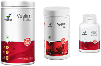 

Vestige Veslim sliming shake , sliming tea and sliming capsules(Set of 3)