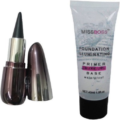 

Miss Boss Foundation illuminating Primer - 40 ml and Natural Kajal Pack of 1-SGP 3 g (Black) combo(Set of 2)