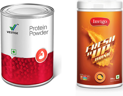 

Vestige Protein Powder 200g and Freshn up energy drink(Set of 2)