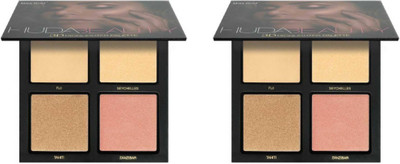 

Miss Boss Huda 3D highlighter palette (pack of 2) combo(Set of 2)