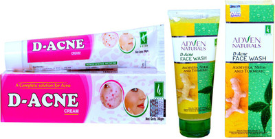 

Adven Naturals ANTI ACNE COMBO-CREAM+FACEWASH(Set of 2)