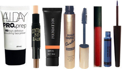 

Gabbu PROFESSIONAL HIGHLY PIGMENT SOFT & SMOOTH ALL IN ONE MAKEUP WORLD IN COMBO(Set of 6)