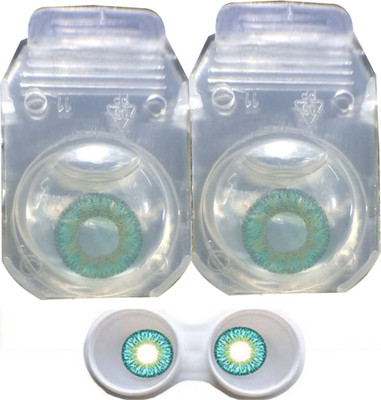 

Iconic Eye Cool Turquoise Monthly Contact Lens(0.0, Turquoise, Pack of 2)