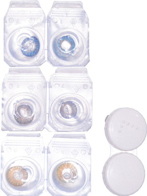

glance gallaxy G2L0A1N9CE GALLAXY GLANCE Monthly Contact Lens(0, BLUE, GREY, BROWN, Pack of 6)