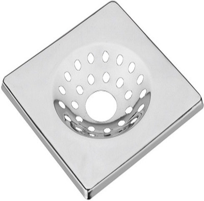 Kindle Floor Stainless Steel Push Down Strainer(1 cm Set of 1)