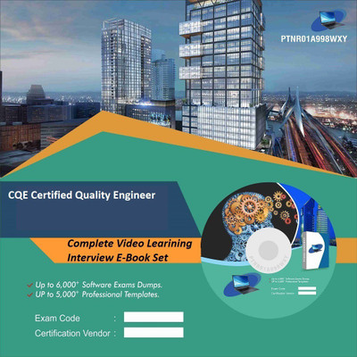 

PTNR01A998WXY CQE Certified Quality Engineer Complete Video Learning Interview E-Book Set(DVD)