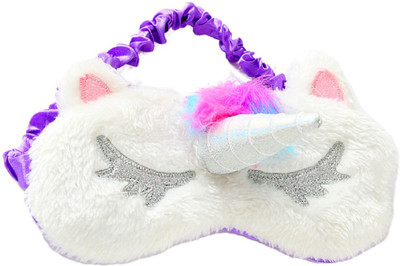 

Jenna Fur Sleeping Eye Mask for Insomnia, Meditation, Puffy Eyes and Dark Circles Unicorn Purple(1 g)