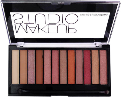 

One Personal Care Make Up Studio Deluxe Eye Shadow (12 Color, HF202-02) 20.4 g(Brown, Pink, Beige, Orange, Peach, Purple)