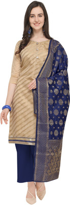 Blissta Silk Blend Self Design Kurta & Palazzo Material