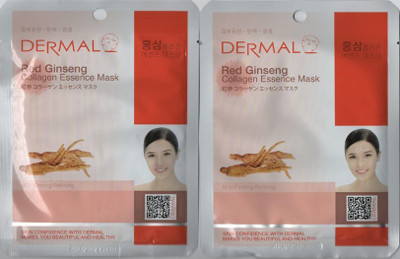 

Dermal Red Ginseng Collagen Essence Mask Pack of 2(75 g)