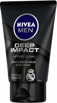 

Nivea Men Deep Impact Face And Beard Wash For Men, 100gm Face Wash(100 g)