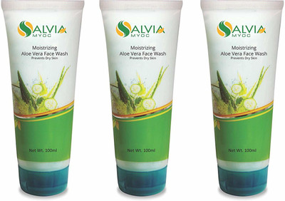

Salvia Aloevera Face Wash For Skin Care 100ml x Pack Of 3 Face Wash(100 ml)