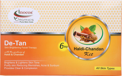 

INOCOS Skin Brightening Facial Therapy Haldi-Chandan Kit 300 ml(Set of 6)