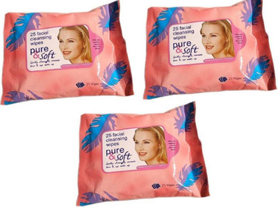 

Boldnyoung FACIAL/FACE TISSUES -Wet-MAKEUP REMOVER(Pack of 75)