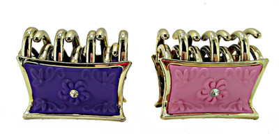 

Saaj Women Collection Hair Clutcher Hair Claw(Purple, Pink)