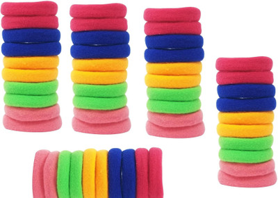 

AGE CARE Smooth Elastic Cotton Hairbands for Girls Women,Medium Rubber Band(50PCS) Head Band, Rubber Band(Multicolor)