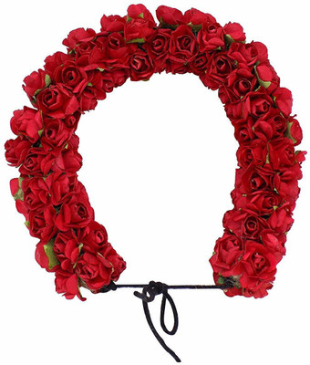 

Iyaan Reusable Hair Gajra For Party Wear 3D Gajra For Girls And Women Head Band(Red)